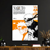 Naruto Shippuden Settimo Hokage Anime Art Print